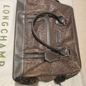 Longchamp Brown and Gray Men's Bag
